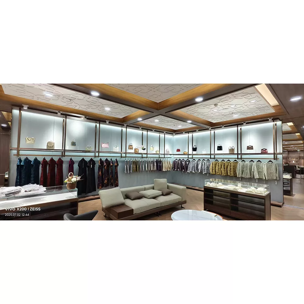 লোহা মহিলাদের পোশাক প্রদর্শন রাক