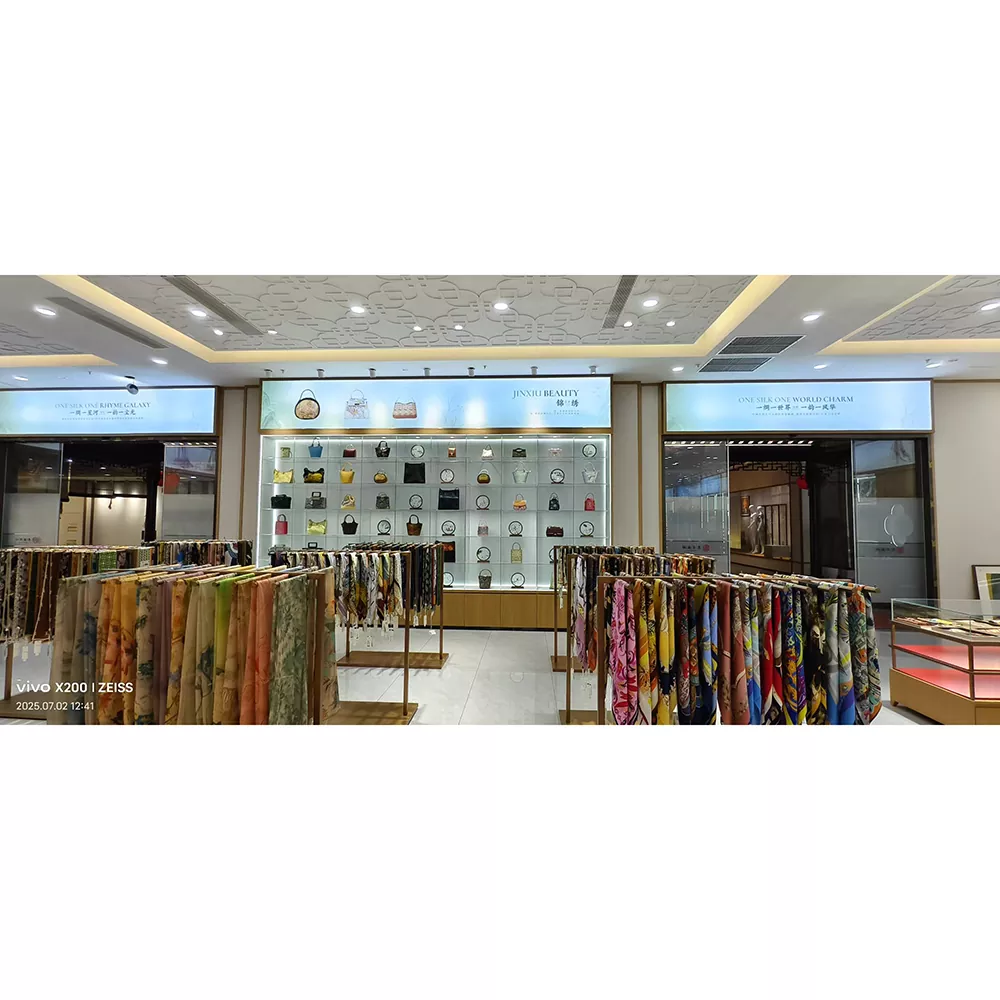 স্টেইনলেস স্টীল মহিলাদের পোশাক প্রদর্শন রাক